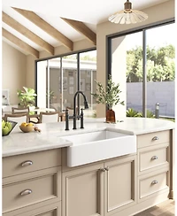 Phying Bridge Kitchen Faucet with Pull-Down Sprayhead in Spot