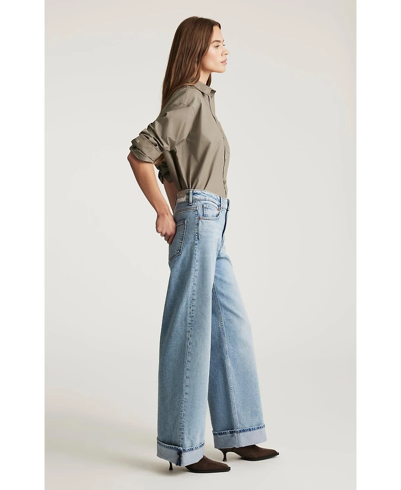 Mavi Jeans Women's Florida Mid Rise Wide Leg