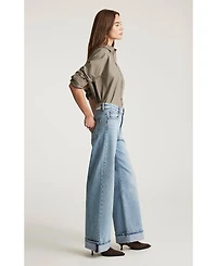 Mavi Jeans Women's Florida Mid Rise Wide Leg