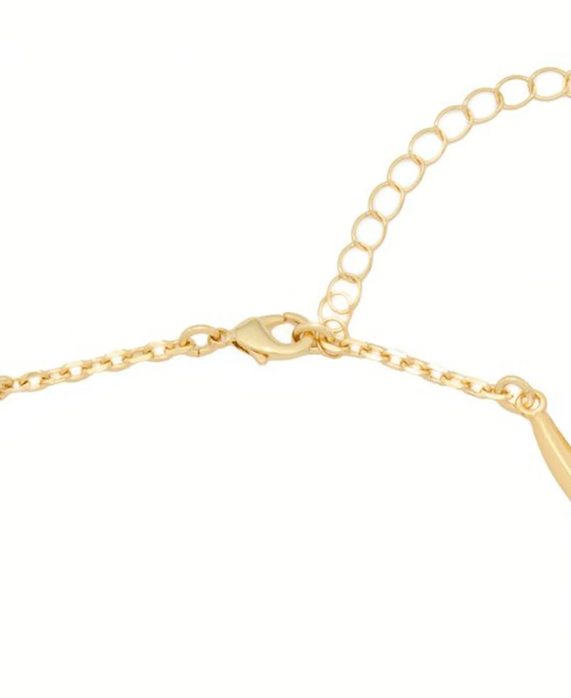 St. Moran Gold Onyx Peacock Astrid Chain Necklace