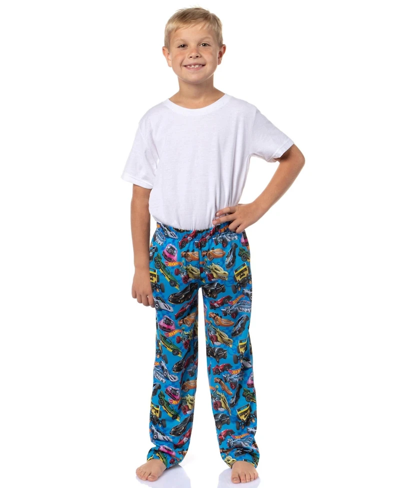 Hot Wheels Boys' Bone Shaker Sharkruiser Tossed Cars Print Kids Pajama Pants