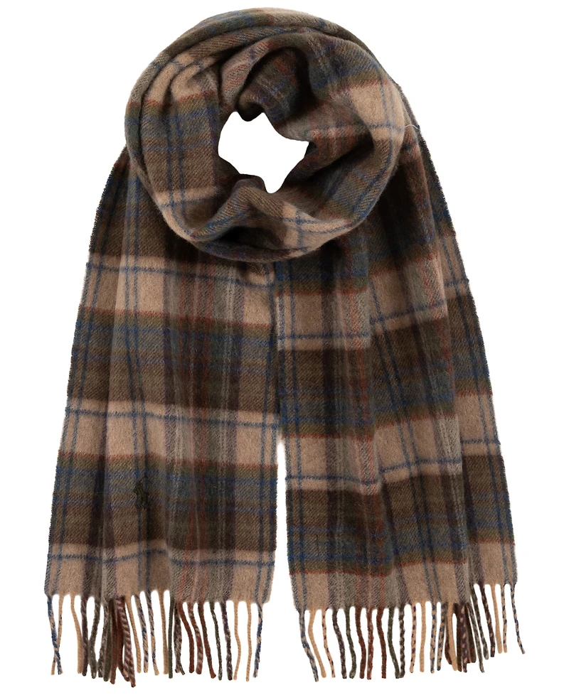 Polo Ralph Lauren Men's Cashmere Blend Plaid Scarf
