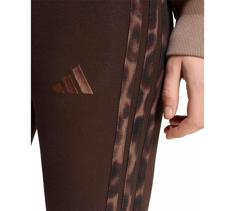 adidas Women's Seasonal Essentials Animal Print 3-Stripes Leggings