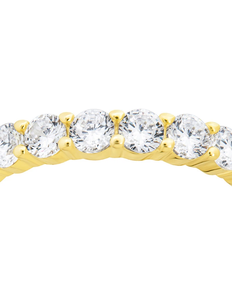 Sterling Forever Gracie Cubic Zirconia Eternity Ring