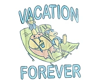 Rocko s Modern Life Men's Vacation Forever T-Shirt