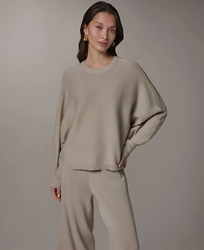 Donna Karan Weekend Women's Oversized Dolman-Sleeve Crewneck Sweater