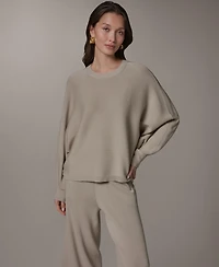 Donna Karan Weekend Women's Oversized Dolman-Sleeve Crewneck Sweater