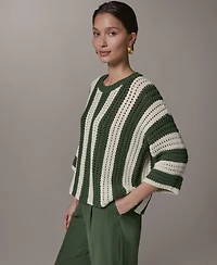 Donna Karan Weekend Women's Oversized Crewneck Sweater