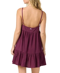 O'Neill Women's Rilee Square Neck Cover-Up Mini Dress