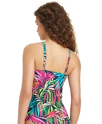 Beyond Control Women's Love Me or Leaf Underwire High-Neck Tankini Top