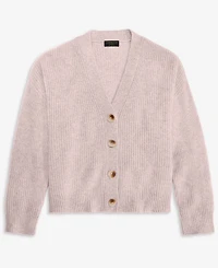 Charter Club Women's 100% Cashmere Shaker Stitch V-Neck Cardigan Sweater, Macy's Exclusive