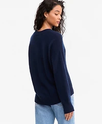 Charter Club Women's 100% Cashmere V-Neck Relaxed Sweater, Macy's Exclusive