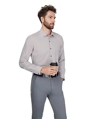 Alfani Men's Geometric Pattern Spread-Collar Dress Shirt, Macy's Exclusive
