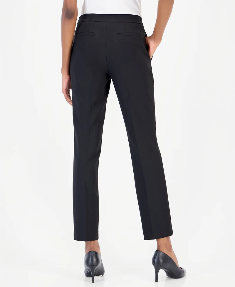 Anne Klein Women's Mid-Rise Straight-Leg Pants