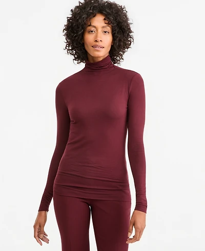 Anne Klein Women's Long-Sleeve Seamless Turtleneck