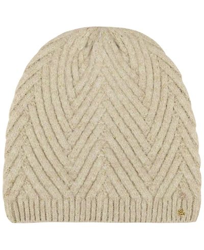 Lauren Ralph Lauren Shine Herringbone Knit Hat