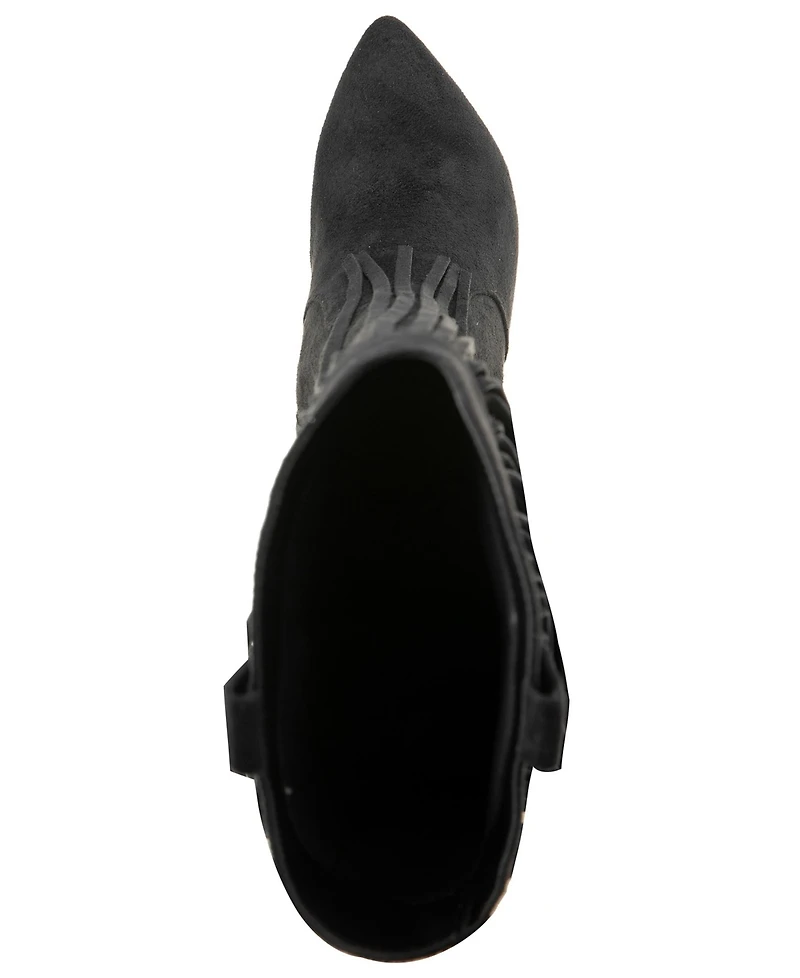 Christian Siriano Women's Appti Fringe Pointed Toe Boot