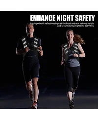 Aofar Weighted Vest Adjustable Reflective Running Fitness Rucking