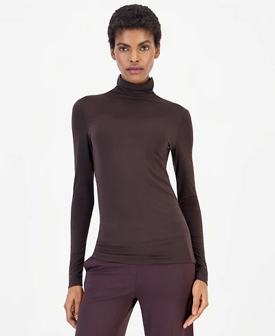 Anne Klein Women's Long-Sleeve Seamless Turtleneck