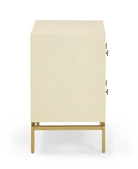 Tov Furniture Pesce 23.3" Wood Shagreen Nightstand