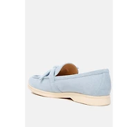 Nautica suede knot detailed loafers