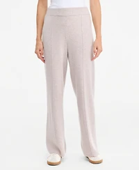 Charter Club Women's 100% Cashmere High-Rise Flare-Leg Pull-On Pants, 28" Inseam, Macy's Exclusive