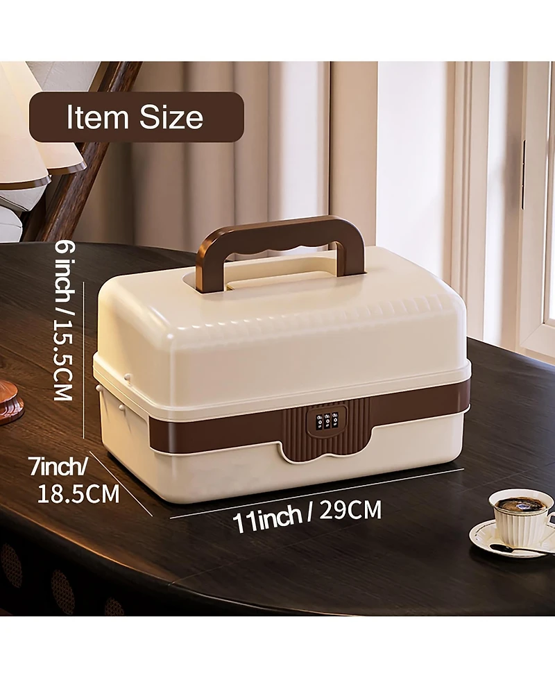 Xdovet Plastic Tackle Box 3-Layer Organizer