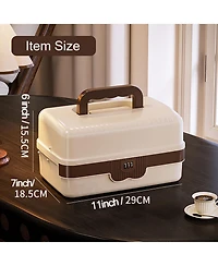 Xdovet Plastic Tackle Box 3-Layer Organizer