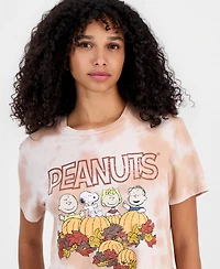 Peanuts Juniors' Cloud-Wash Crewneck Tee