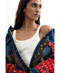 Desigual Women's Ethnic denim jacket