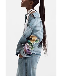 Desigual Women's Embroidered denim jacket
