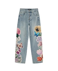Desigual Women's Printed floral jeans