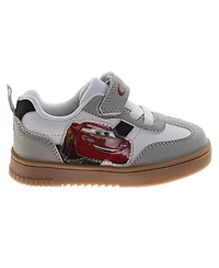 Disney Little Boys Pixar Cars Lightning McQueen Sneakers Race Car Graphics Athletic Running Hook and Loop High Performance (Toddler / Kid)