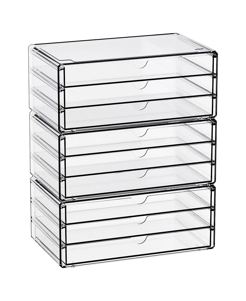 Xdovet Drawer Organizers Stackable Small Drawers School Office Supplies Stationery Marker Pen Pencil Craft Desktop