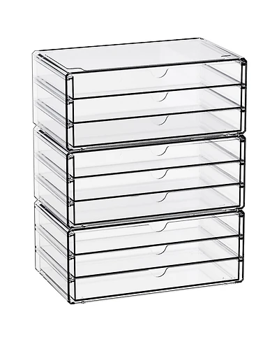 Xdovet Drawer Organizers Stackable Small Drawers School Office Supplies Stationery Marker Pen Pencil Craft Desktop