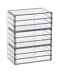 Xdovet Drawer Organizers Stackable Small Drawers School Office Supplies Stationery Marker Pen Pencil Craft Desktop