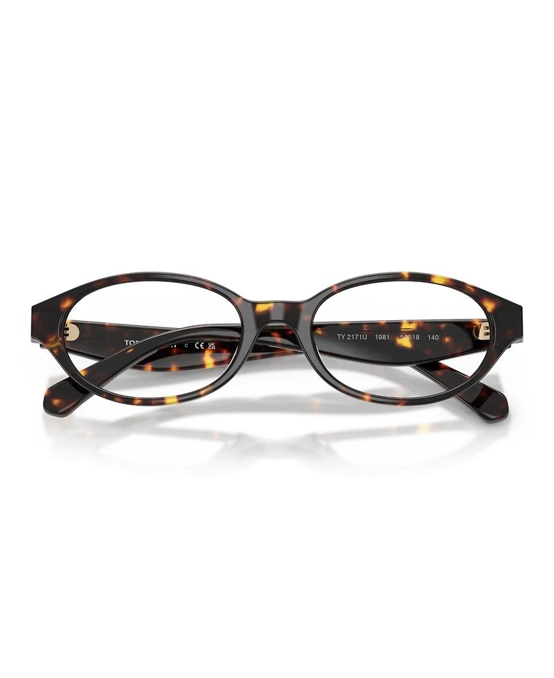 Tory Burch Women's Oval Eyeglasses