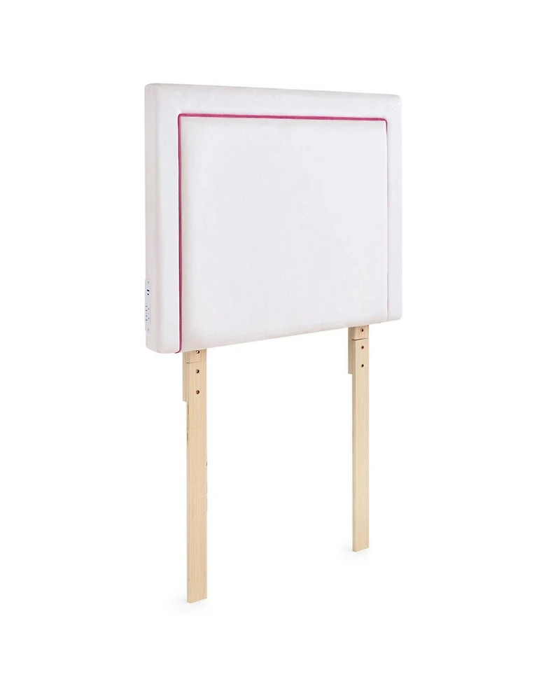 DormCo Tavira Allure Right Side Outlet Headboard with Legs - Corded