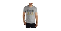 Modelo Men's Beer Logo Gray T-Shirt Tee