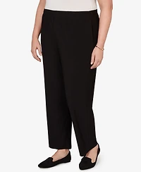 Alfred Dunner Plus Soft Crepe Short Length Pants