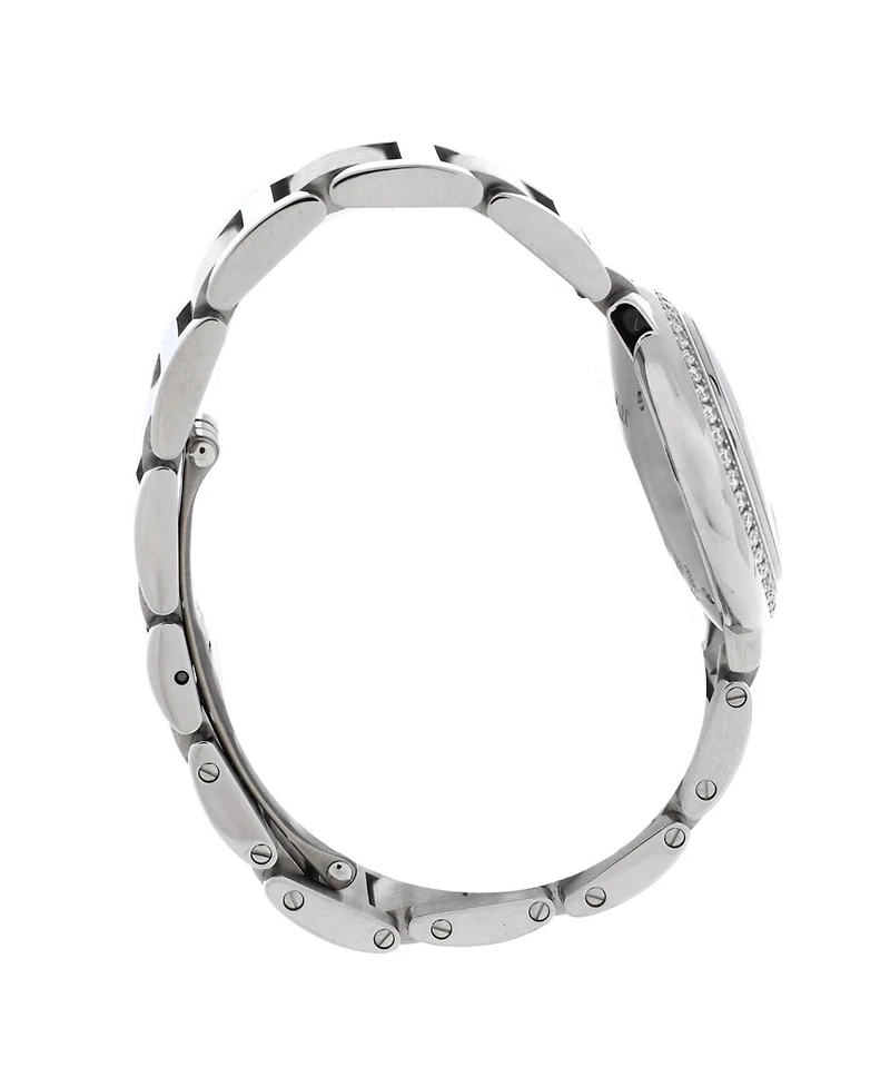 Pre-Owned Cartier Ballon Bleu de Cartier Quartz Watch in Stainless Steel with Diamond Bezel and Markers 28mm