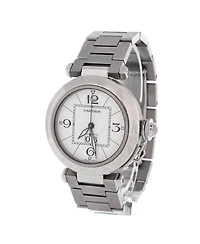 Pre-Owned Cartier Pasha C Big Date Automatic Watch in Stainless Steel 35mm