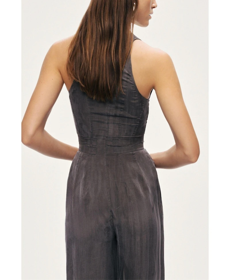 Nocturne Women's Metal Belt Detail Jumpsuit