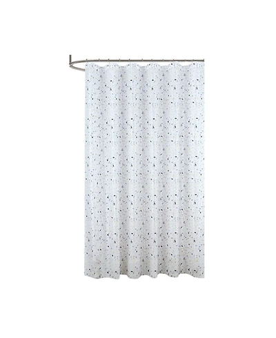 Rt Designers Collection 90GSM Peva Glit Printed Terrazzo Shower Curtain.