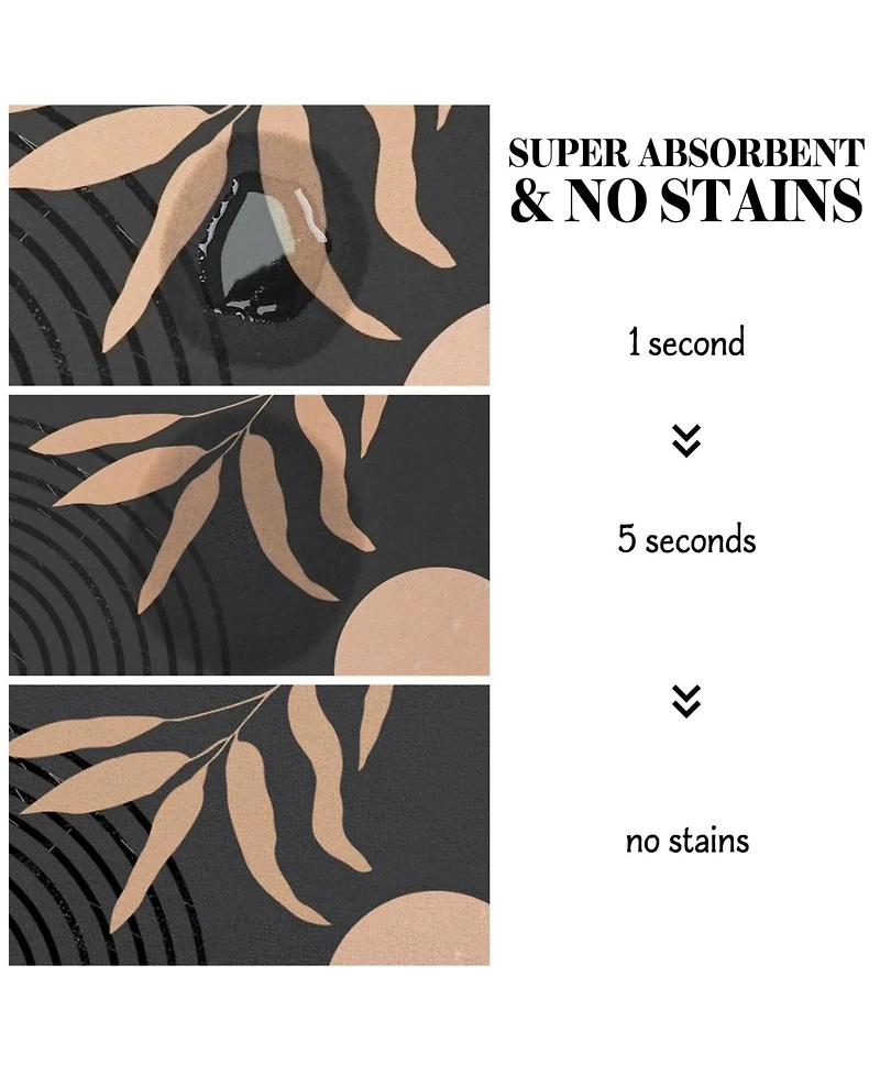 Aronkl Super Absorbent Non-Slip Pet Feeding Mat Quick Dry Floor Protector