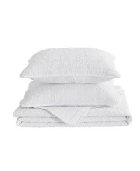Linery Co Floral Textured Quilt Set With Shams