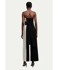 Karen Millen Women's Soft Tailored Bandeau Jumpsuit