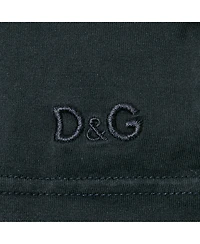 Pre-Owned Dolce & Gabbana Men's Cotton Striped Band Trim Detail Cotton T-Shirt