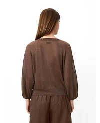 Masai Copenhagen Women's Malakker Balloon Sleeve Knit Cardigan