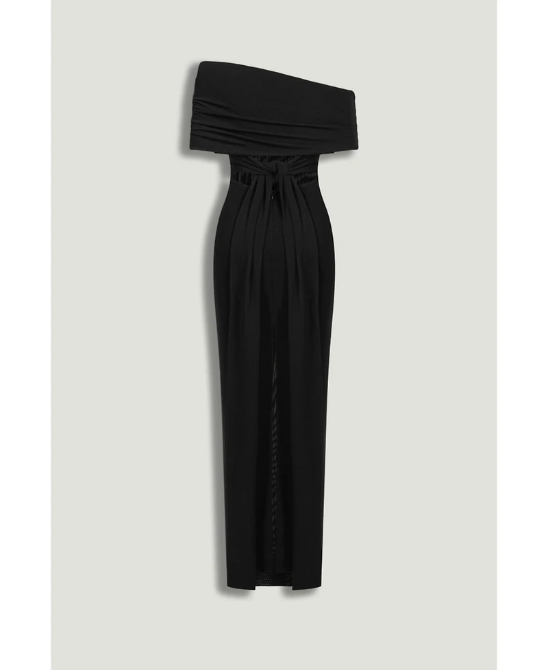 Nocturne Women's Asymmetric Strapless Maxi Dress